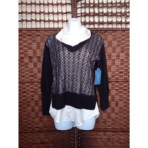 Simpley Vera Wang Black Knit Sweater